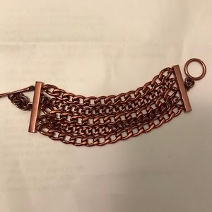 Juicy Couture Metallic Pink Chain Bracelet